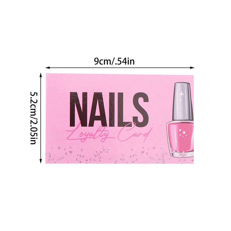 Carte de vizită pentru unghii 10/50 buc. Apăsați pe unghii. Carte de fidelitate pentru unghii. Cartelă de reducere pentru unghii. Accesorii pentru unghii. Instrumente.