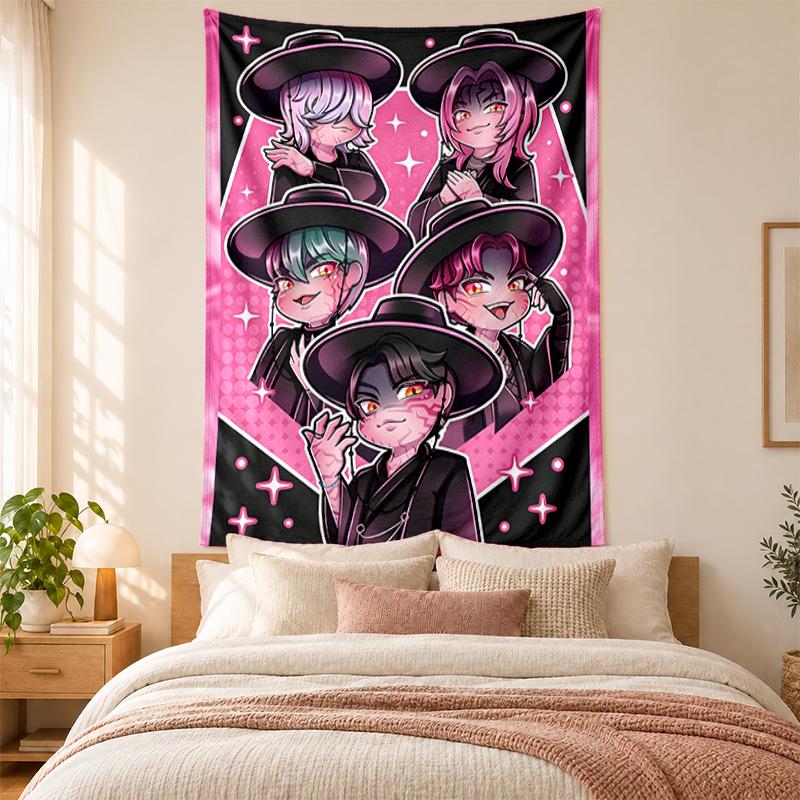 Kpop Dämonenjäger Wandteppich hohe Qualität zur Dekoration von Wohnzimmer Schlafzimmer Studentenwohnheim Wänden ideal als Schlafzimmer Wandkunst oder Weihnachtsgeschenk