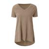 Women's Short Sleeve T Shirt Plus Size Tops Casual V Neck Tunic Loose Blouse