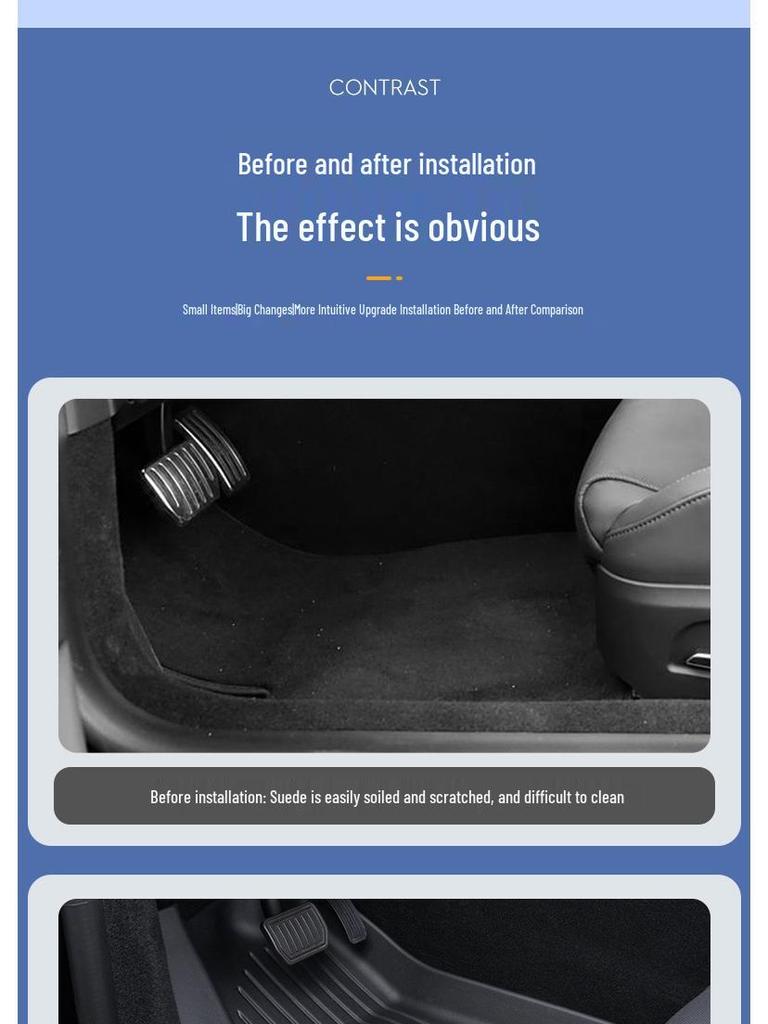 Eco-Friendly TPE All-Weather Floor & Trunk Mats for Tesla Model Y