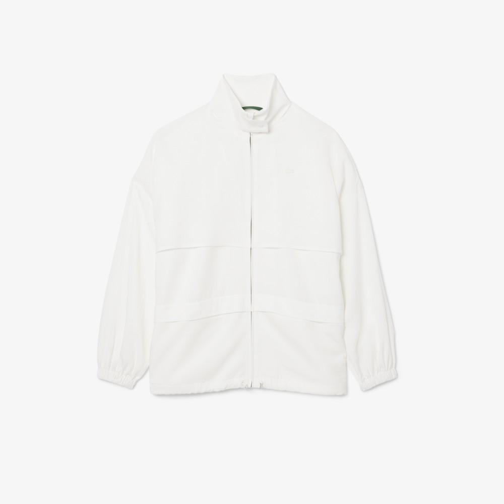 [lacoste] Women's Mixed Linen Track Jacket BF6877-56G70V