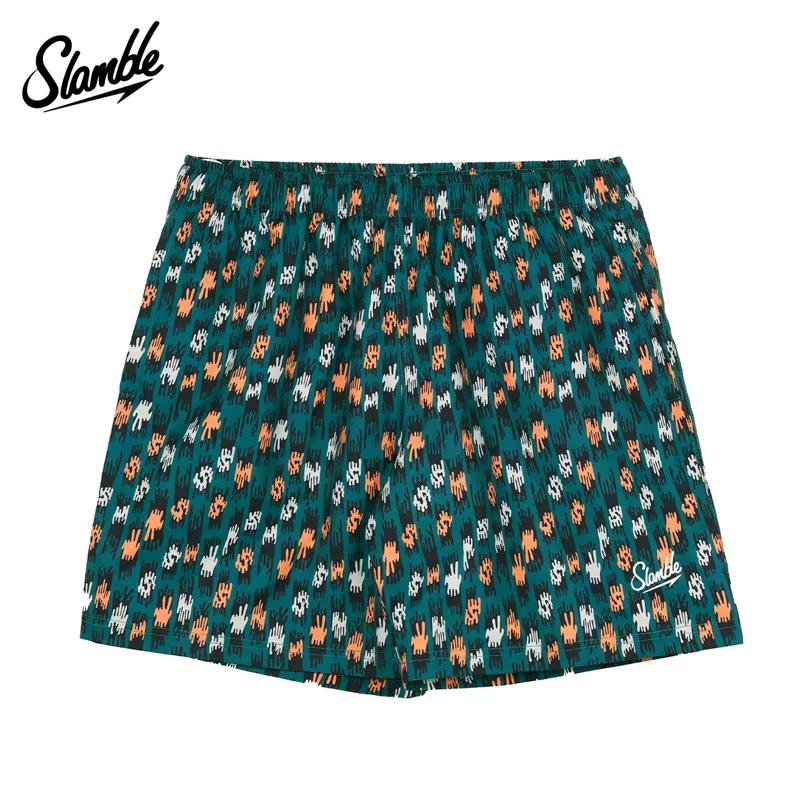 Slamble Full Printed Athleisure Men and Women Shorts