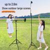 Floor-Standing Mobile Holder & Tripod with Fill Light for Live Streaming & Top-Down Shooting