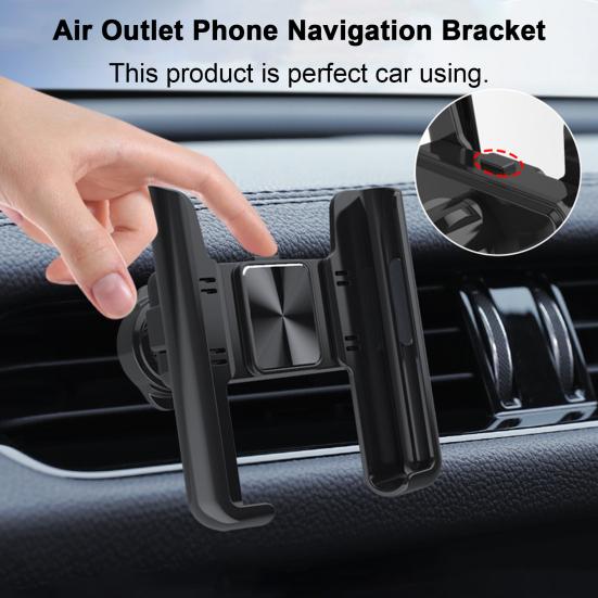 

Подставка для телефона, устойчивая, легко регулируемая пряжка для установки, вращающаяся опора из АБС-пластика, навигация по воздушному телефону