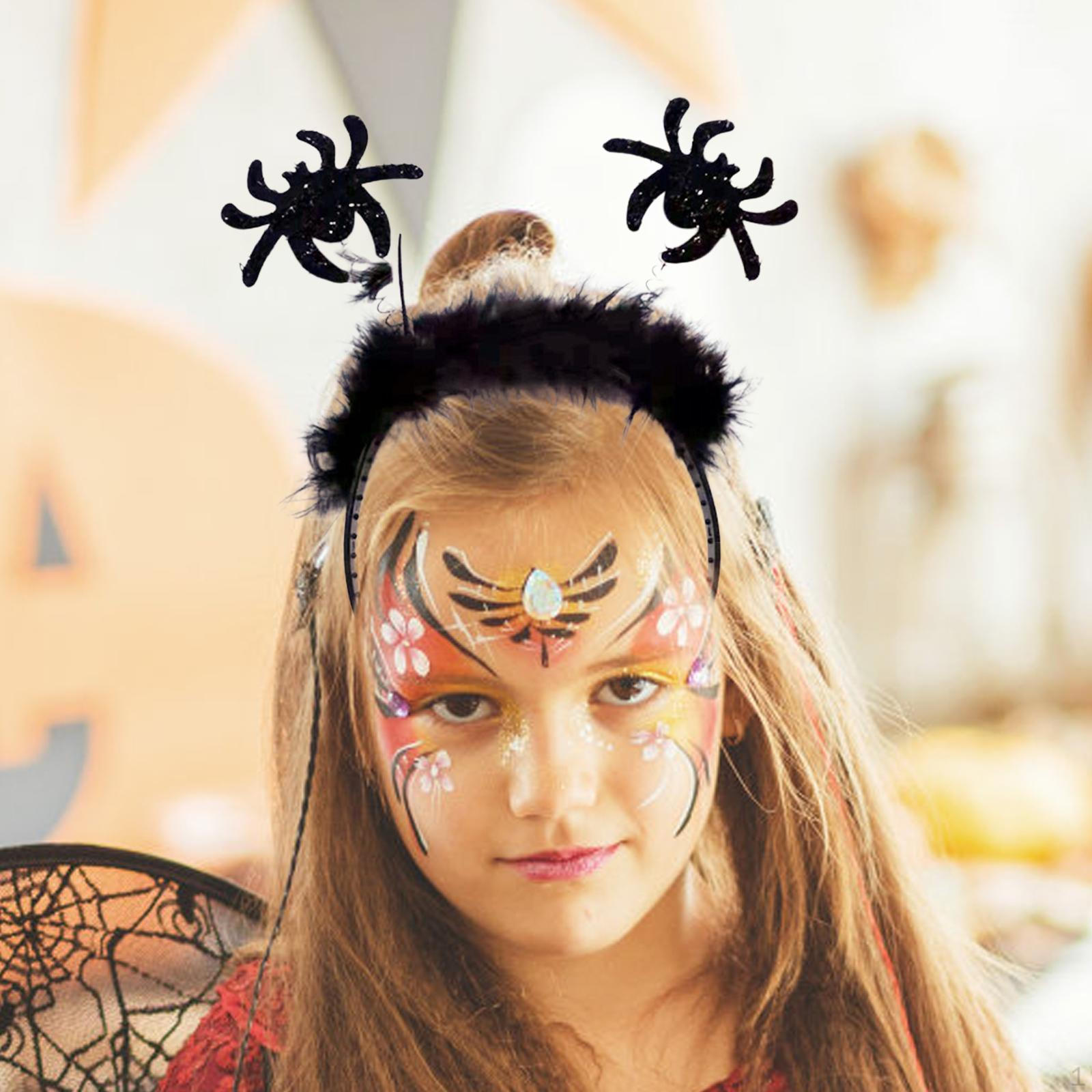 Halloween Headband Hair Hoop Hairband Cosplay Decoration Kids Adults Headwear Headdress Spider