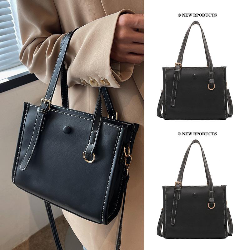 

Жіноча сумка великого об’єму Нова універсальна студентська сумка 2024 р. Елітна сумка для приміських поїздок No specification чорний