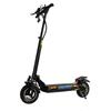 L12 Black Foldable Adult Scooter, 48V 16Ah Lithium Battery, Shock Absorbing Air Tyres, Rear Pedal, 45-50KM Long Range City Electric Scooter