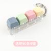 9Colors Fidget Decompression 4 Keyboard Key Toy Anti Stress Finger Keyboard Games for Adults Antistress Toys Boys Girls Keychain