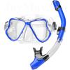 Dry Snorkel Mask Set Panoramic Wide View Anti-Fog for Adults Underwater Snorkeling Swimming Training Diving Glasses Adjustable 3