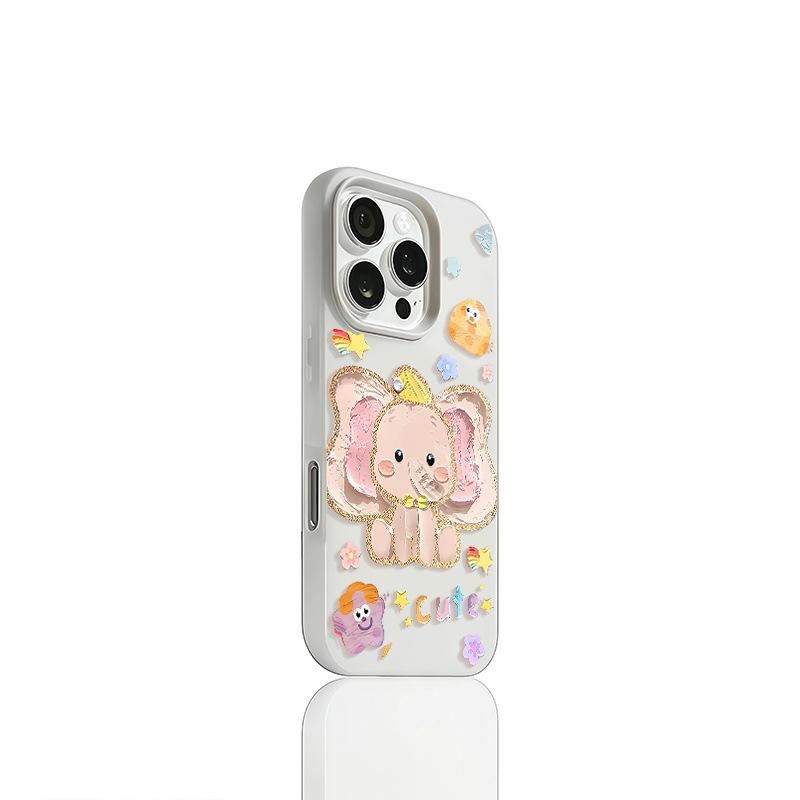 

Cute Dumbo for Phone16promax for Apple 14pro Will Not Hit The Shell Phone Case 15 New Model 13 Full For Apple 16E