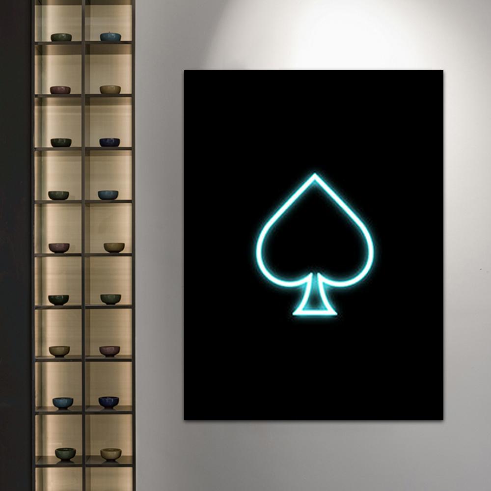 Gold Queen King Poker Black Nordic Wall Prints And Posters For Living Work Room Wall Art Canvas Painting Picture