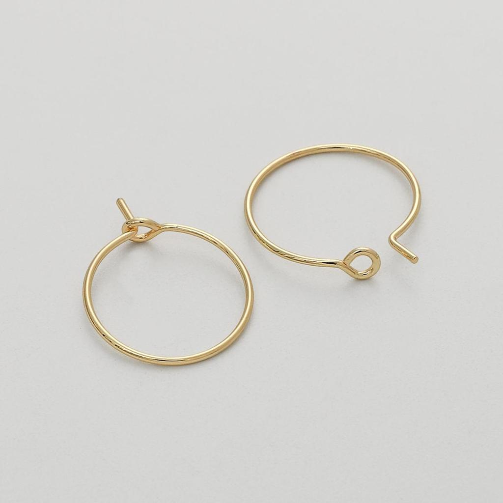 1pair 15/20/25/30mm Brass Hook Earring for Women Grils Earring Hook Findings