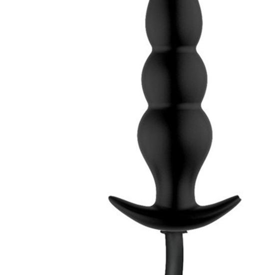 Anal Plug Inflatable Easy Insertion Silicone Butt Beads Sex Toy for Valentine's Day