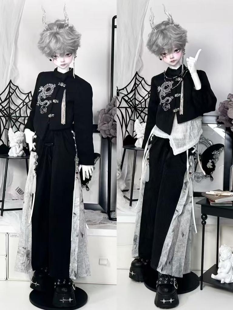 BJD Puppenkleidung passend für 1/4 Größe Anzug im antiken Stil Puppenzubehör (4 Punkte)