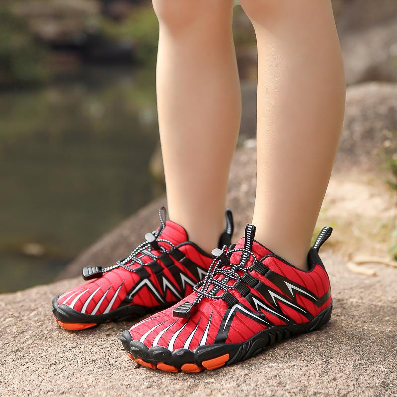 New Large Size Wading Thickened Outdoor Five-finger Hiking Shoes Couple Fitness Sports Stream Walking Shoes