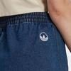 adidas High-Waist Straight-Leg Jeans With Solid Color Logo Patch Women Bottoms Blue HL9071