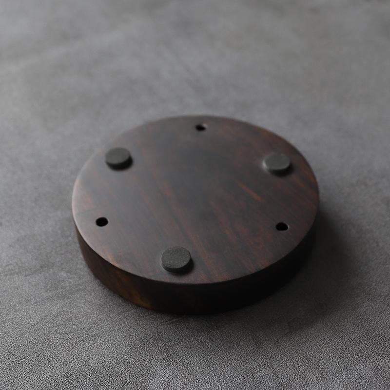 Ebony Tea Trays and Platters Wood Teapot Holders