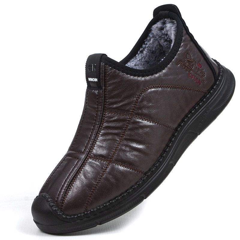 

Зимние старые северные тканевые туфли мужские хлопковые туфли бархатные теплые нескользящие водонепроницаемые для среднего и пожилого возраста спортивные повседневные туфли для пожилого отца 44