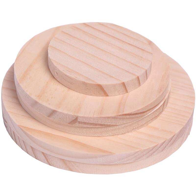 Round Pine Wood Blanks for Crafts 10cm Diameter, 8mm Thickness