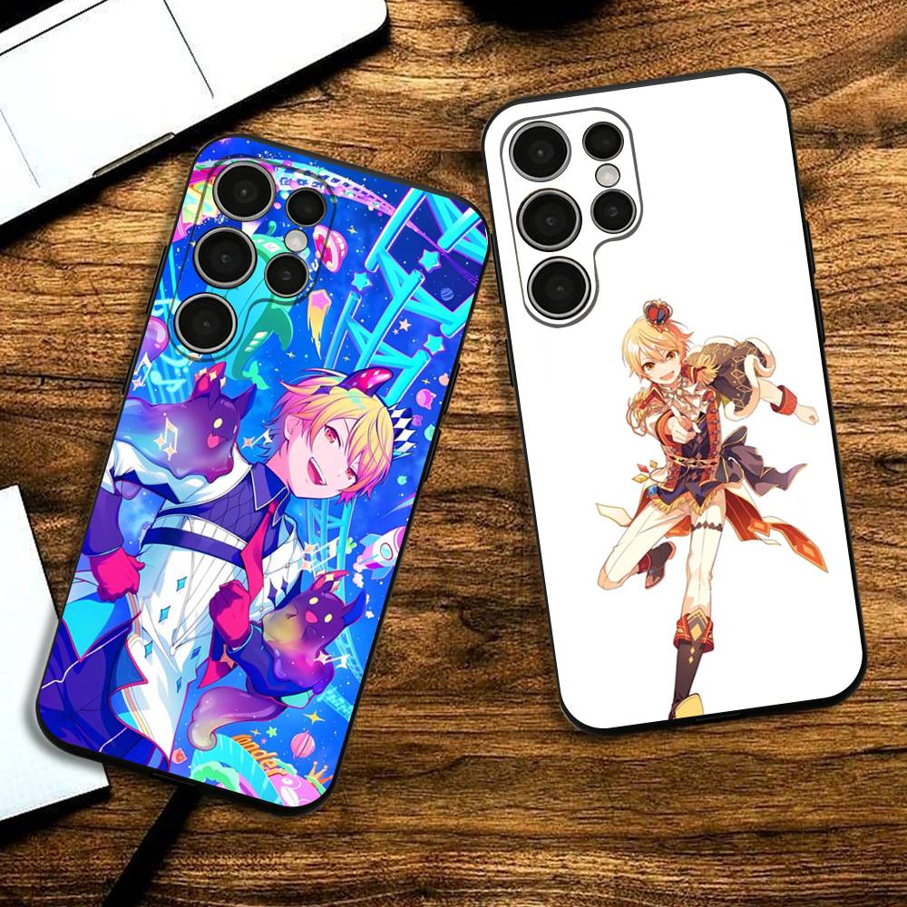 T-Tenma Tsukasa Phone Silicone Case for Samsung S24,22,20,23,21,20 Ultra Plus Lite 5G Print Cover