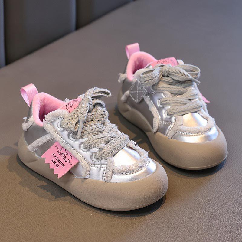 

Зимове оксамитове спортивне бавовняне взуття для дівчаток 31