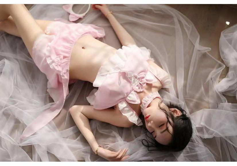 Sexy Cat Girl Chiffon Lingerie Set for Nightclub Seduction