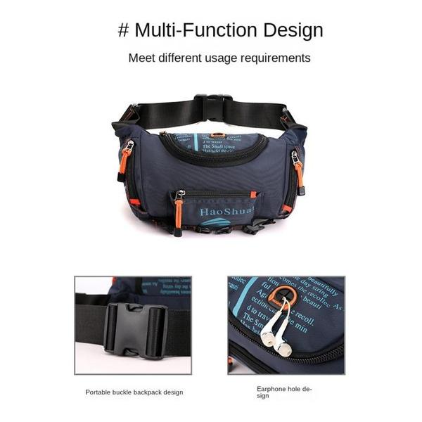 Sac Banane d'Extérieur Multifonctionnel Sac de Sport pour Homme Sac Bandoulière Étanche Sac de Poitrine Cyclisme et Alpinisme Sac Banane Haute Capacité