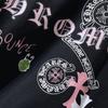8958 CHROME HEARTS 2025 Summer New High Quality Cotton Round Neck Loose Large Size Men's and Women's T-shirt Couple T-shirt