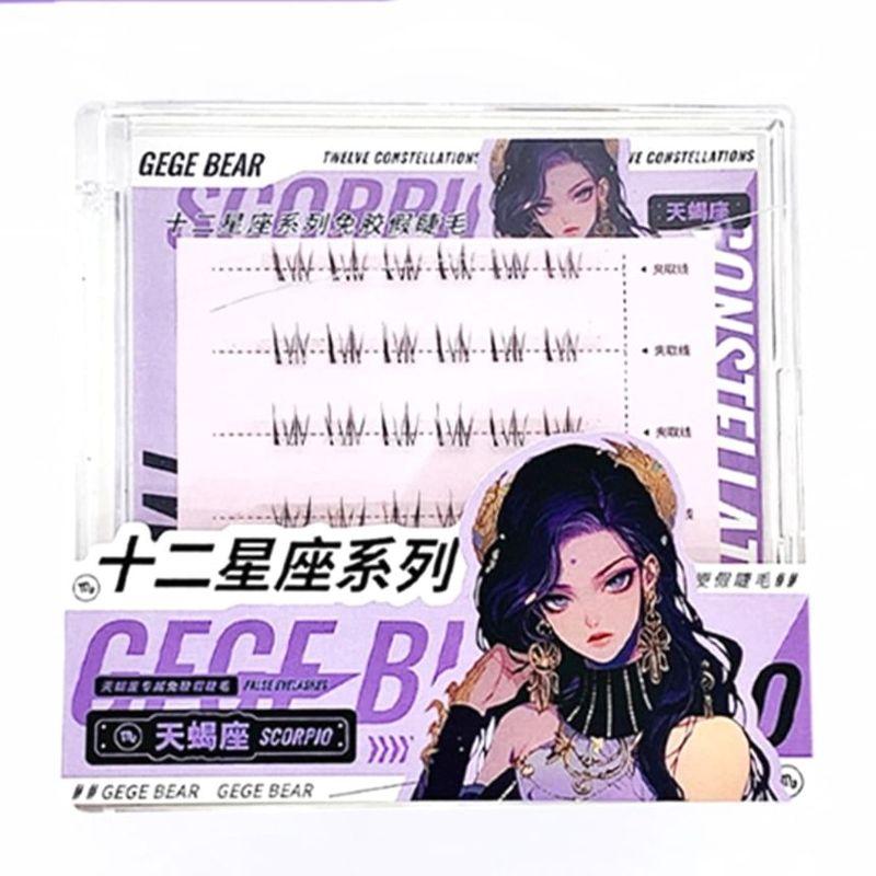Gege Bear - Twelve Constellations Glue Free False Eyelashes - Scorpio