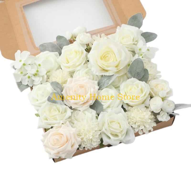 F26C Künstliche Blumen Basteln Kunstblumen Großhandel Seidenblumen Großhandel Leicht zu lernen DIY Bastelartikel für Hochzeitsfeier