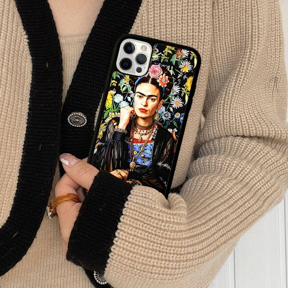 Fashion F-Frida K-KahlosS Phone Case For Iphone 11 12 13 14 15 Pro Max 17 16 Plus Hard PC+TPU Back Cover