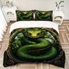 3pcs Serpent Ornament Duvet Cover Set - Machine Washable, Includes 1 Cover and 2 Pillowcases, No Core Included Yy251013067
