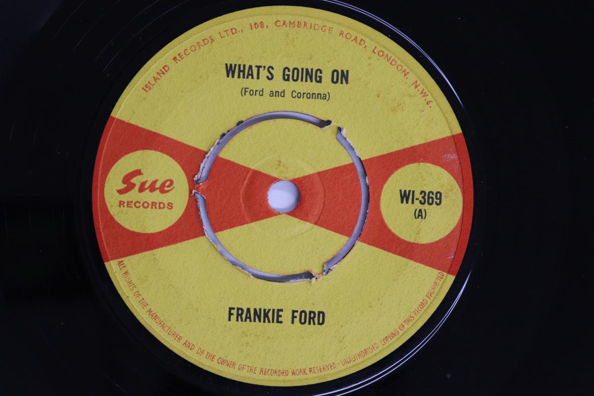 

7inch Record FRANKIE FORD - What s Going On / Watchdog WI369 SUE 1965 UK Rock Used