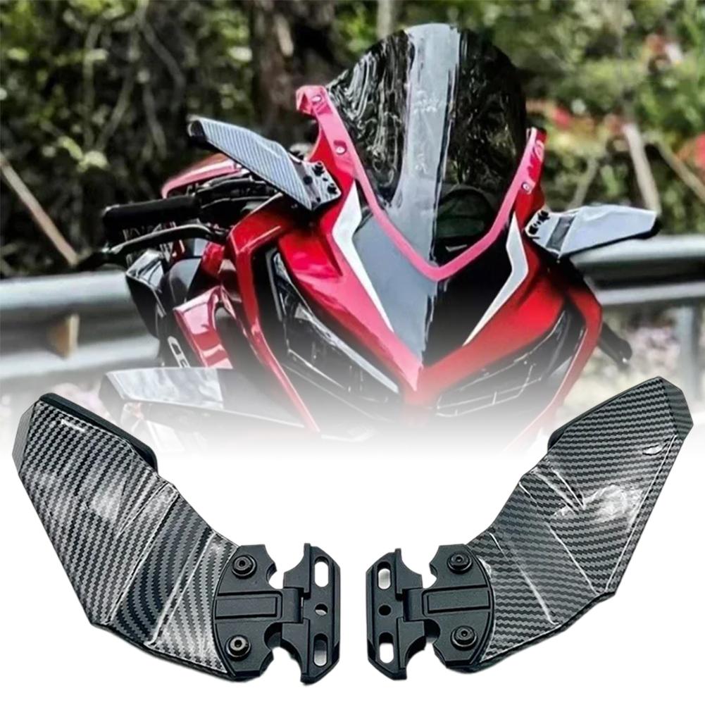 For HONDA CBR650R CB1000RR CBR600RR CBR250R CBR600F4 Motorcycle Side Wing Kit Spoiler Fairing Rear View Mirror Fixed Wing Kit