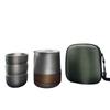 Portable Pure Titanium Tea Set: Anti-Scald, Outdoor Camping, Travel-Friendly Tea Maker
