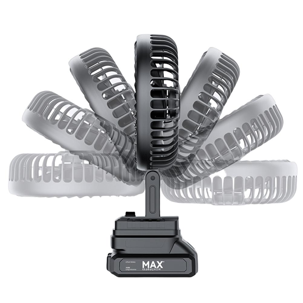 Portable Cordless Fan Rechargeable Personal Desktop Table Fan for Indoor Outdoor Tent Travel BBQ Fishing Jobsite