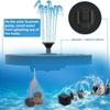 Cross-Border Solar Rechargeable Floating Color Light Fountain Pump for Outdoor Bird Bath and Pool Landscape