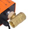 Motorized Ball Valve 2 Wire 2 Way Normally Closed DN15 Brass ABS Synchronous Motor AC220V