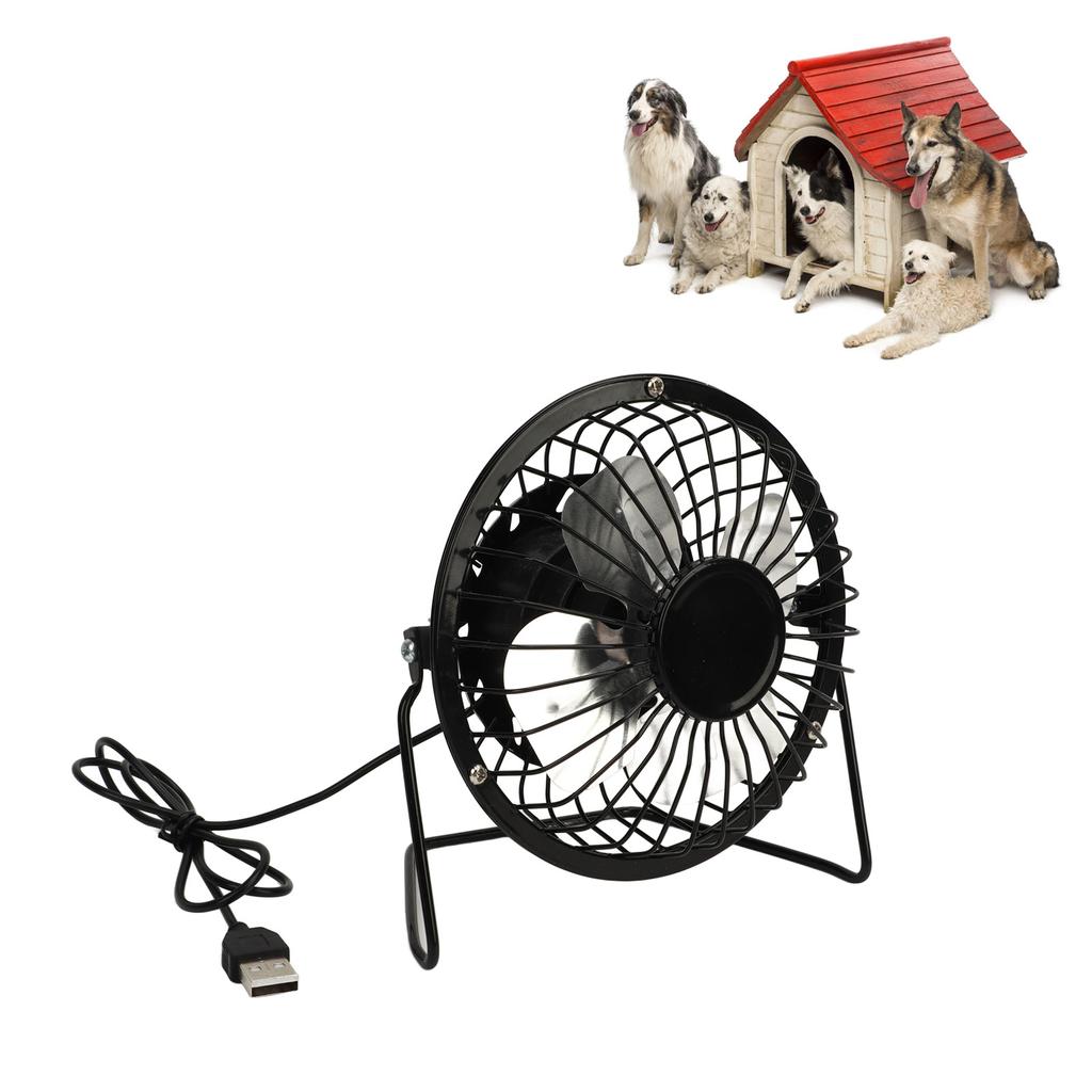 Ventilatore alimentato da pannello solare 5W USB 360 gradi regolabile pannello solare ventilatore serra per pollaio esterno cuccia per cani
