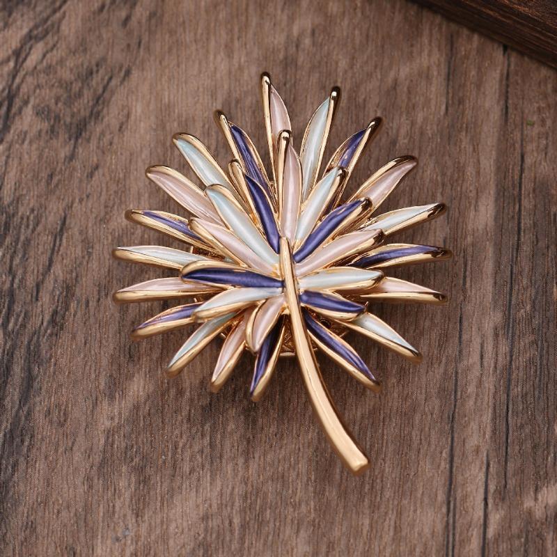 

Горячо продаваемая эмалевая цветная двухслойная брошь-магнит в виде подсолнуха, женская простая и изысканная многофункциональная брошь magnetic attraction