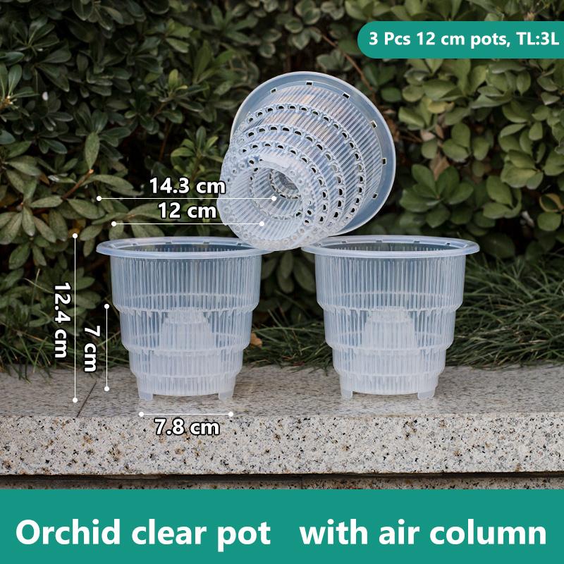 Meshpot Home Decoration Clear Orchid Pots with Holes Cattleya Dendrobium Orchid Plants Pot Cachepot In 10cm 12cm 15cm