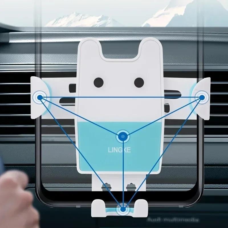 A convenient stand for placing mobile phones while driving, a beautiful cartoon stand, and a cute rabbit mobile phone stand