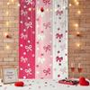 Love Heart Valentine's Day Party Backdrop Plastic Party Curtain Wall Decor  Home Room
