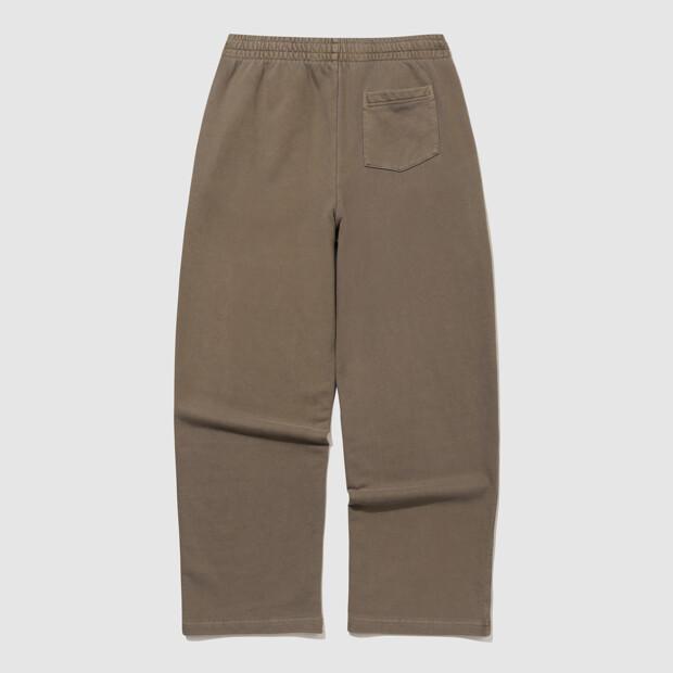 UMBRO Hbl Garment Dyed Graphic Wide Straight Sweatpants Brown (Uq323Cfp98)
