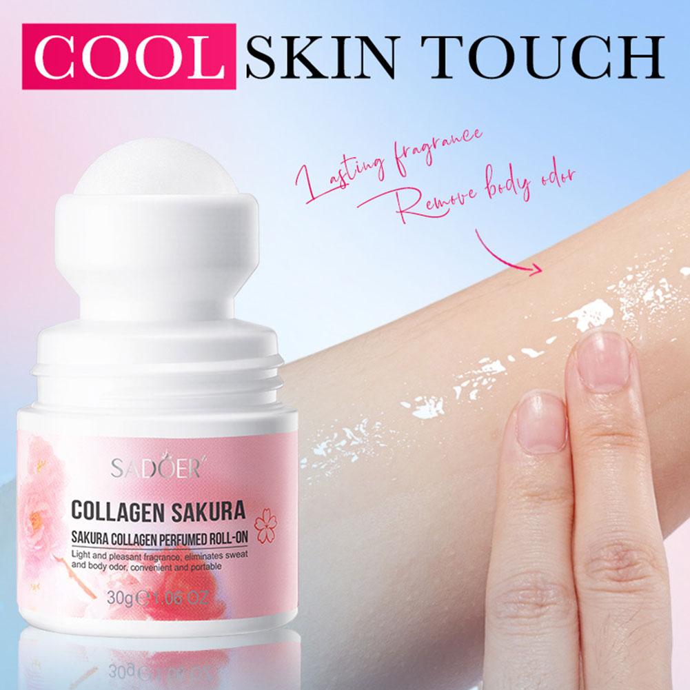 Deodorante Antitraspirante Roll-On Sakura a Lunga Durata – Controllo del Sudore delle Ascelle, Neutralizzatore di Odori 24 Ore, Sensazione Asciutta e Fresca