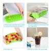 Ice Cube Mold, Silicone Honeycomb Ice Cube Tray with Lid, Ice Cube Tray Met , Afneembaar Deksel, Easy-Release Siliconen