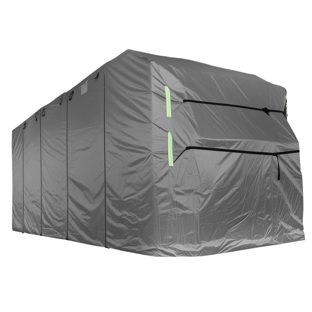 RV Protective Cover for Winter Snow Portable Motorhome Caravan Tarp Car Cover Foldable Protection Sunshade Trailer Tarpaulin
