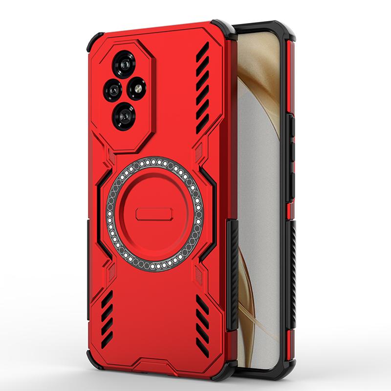KEYSION Hollow Heat Dissipation Case for HONOR 200 5G Magnetic Cooling Shockproof Phone Back Cover for Huawei Honor 200 Lite 5G