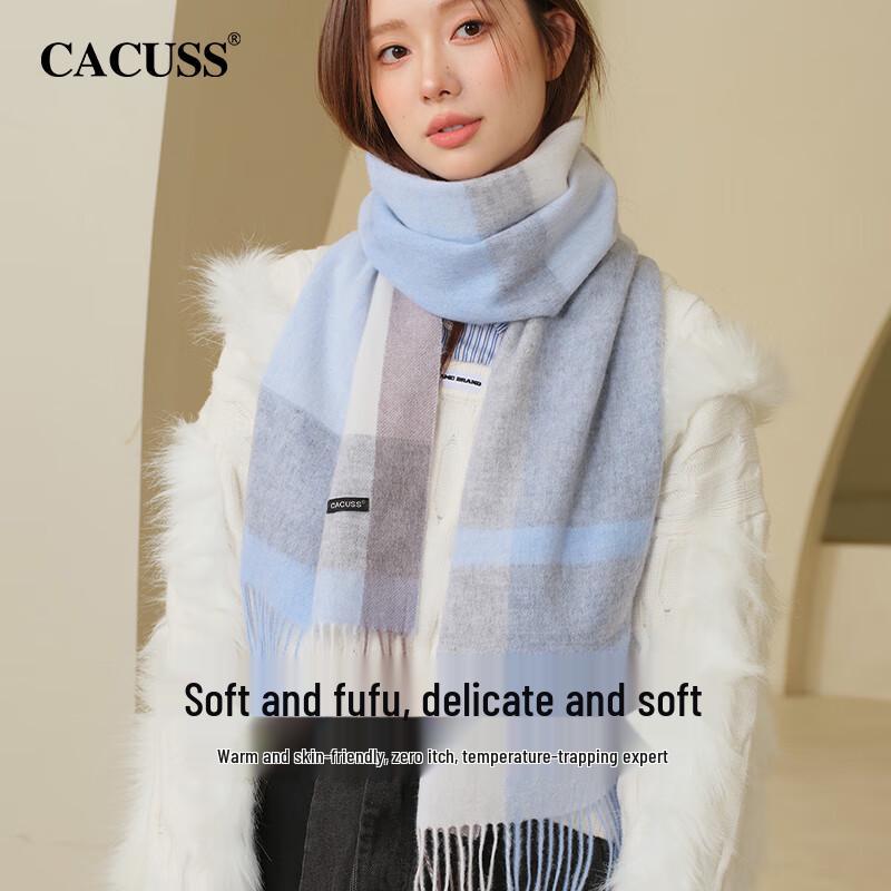 CACUSS Women's Pure Wool Scarf & Shawl