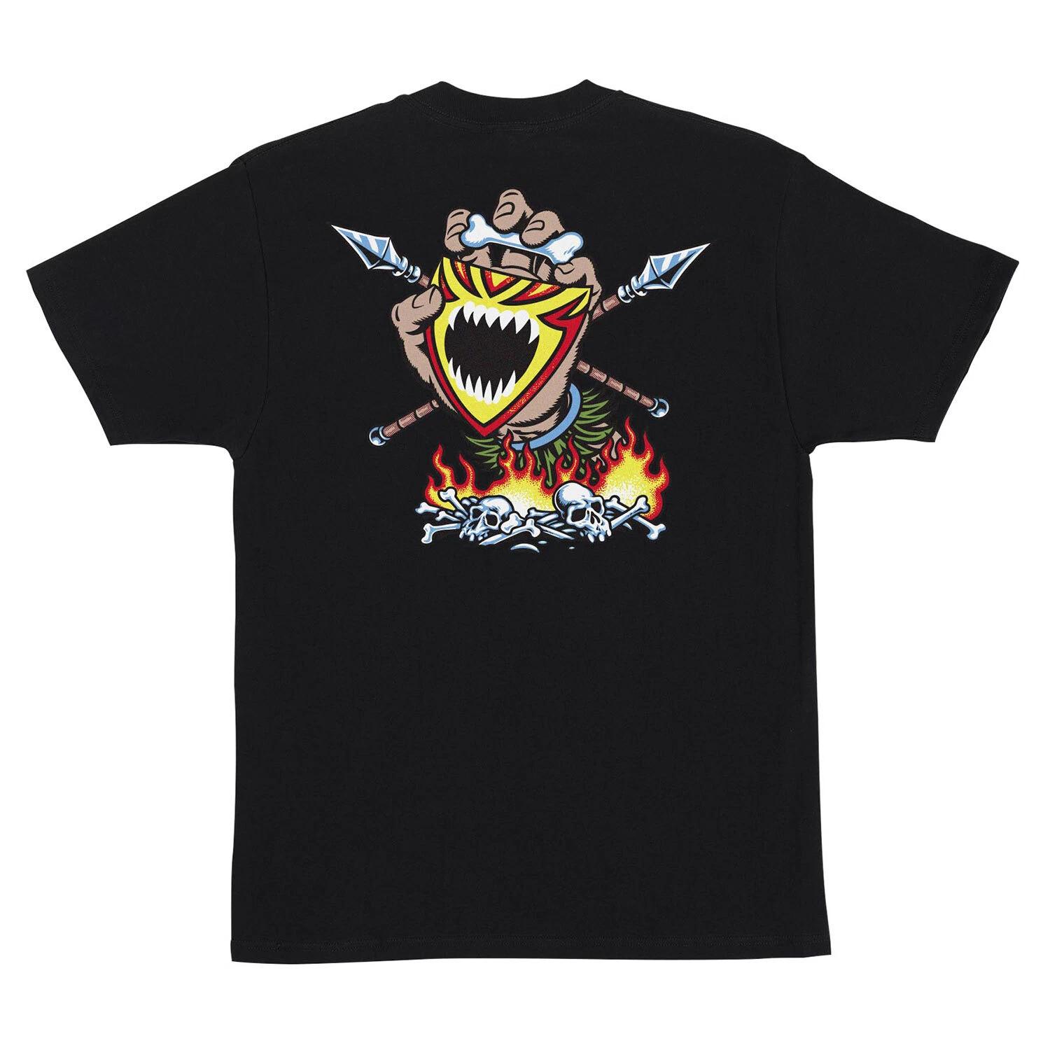 Santa Cruz Skateboards Shirt Salba Screaming Witch Doctor Black S